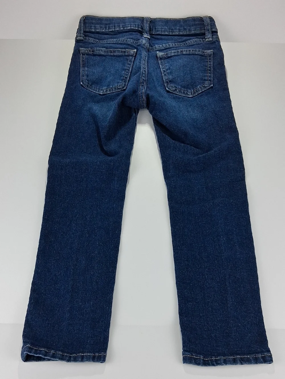 Boys Old Navy Jeans Size 6 Skinny Dark Blue Wash Adjustable Waist Snap Closure